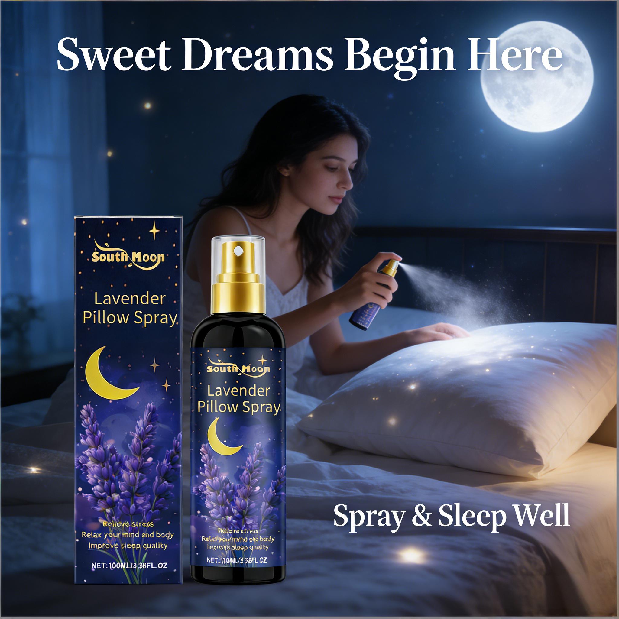 Anti Snore Contour Pillow - 睡眠スプレー ラベンダー入り 枕用 不安軽減 睡眠促進 睡眠の質向上