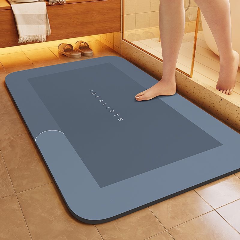 滑り止め加工、速乾性、吸水性に優れたバスマット。浴室の入り口 - Quick Dry Diatomite Bath Mat のレビューと価格