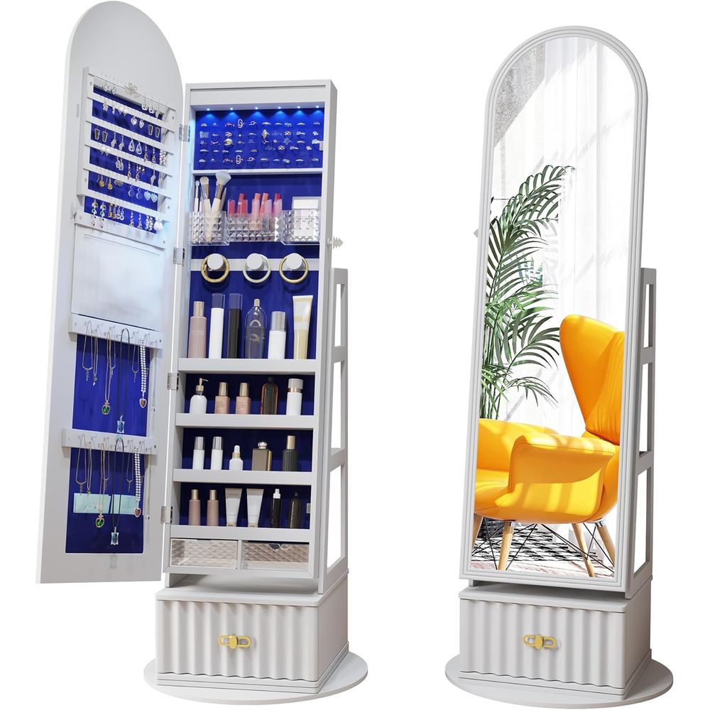 63インチの全長ミラー付き収納キャビネット – ベルベットの - Storage & Organization のレビューと価格