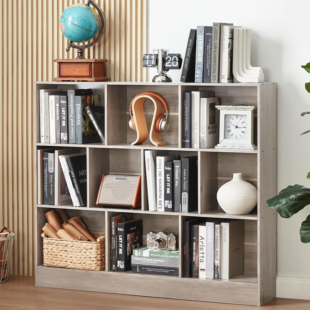 LEYAOYAO 10キューブブックシェルフ ベース付き、3 - Storage & Organization のレビューと価格