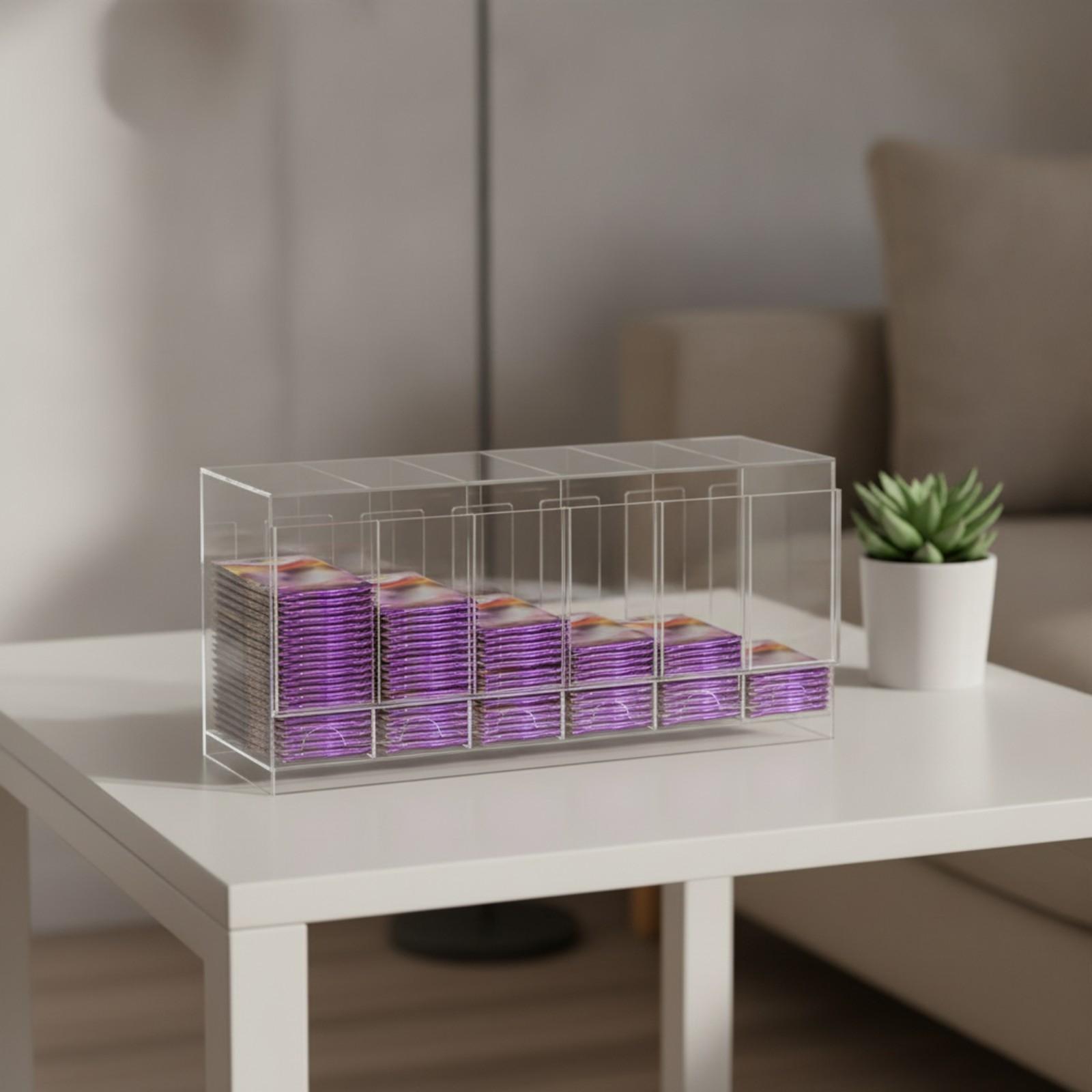 仕切り付きカードディスプレイボックス、蓋なし、アクリル製、カ - Storage & Organization のレビューと価格