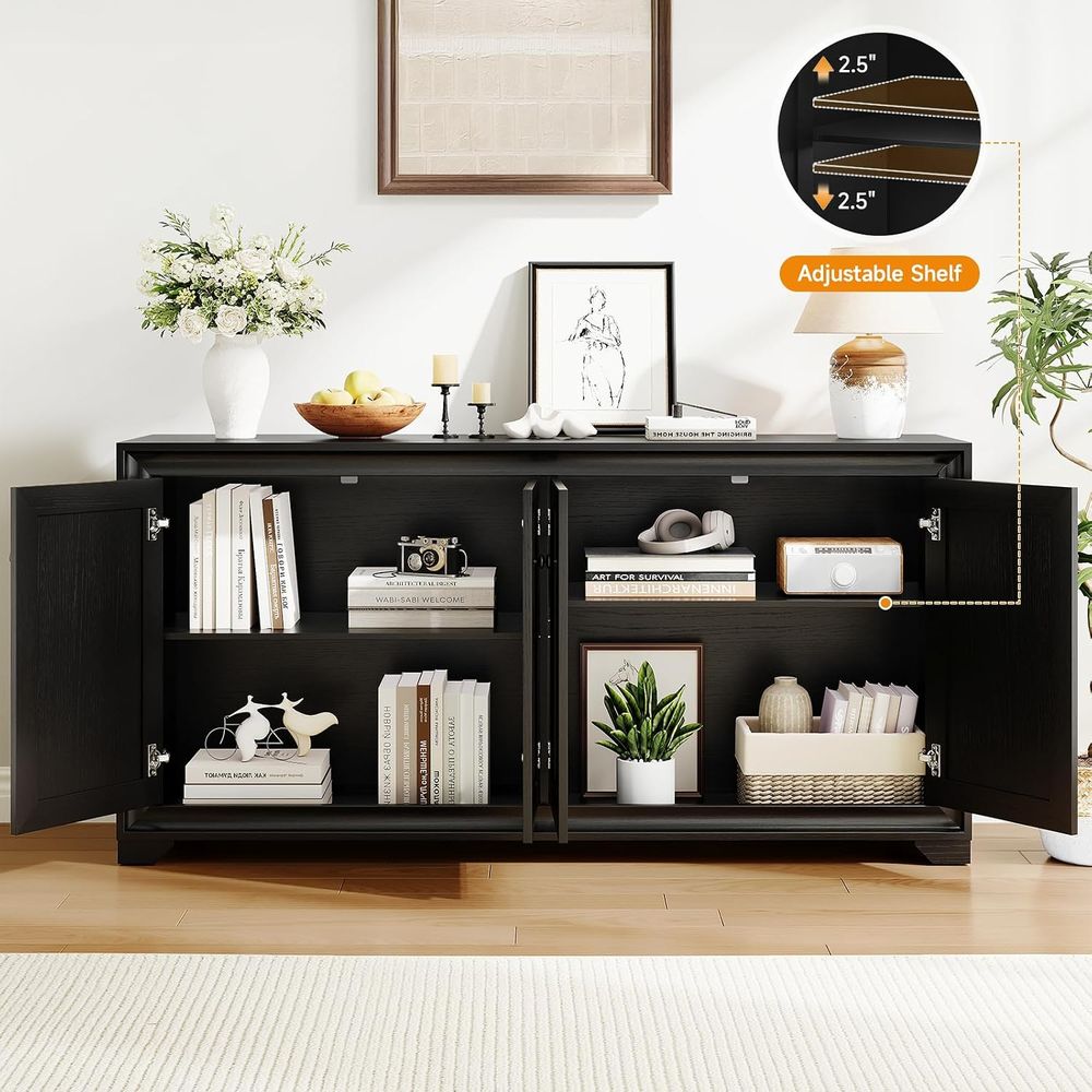 60インチの収納付きバケットキャビネット、調節可能な棚付き4 - Storage & Organization のレビューと価格