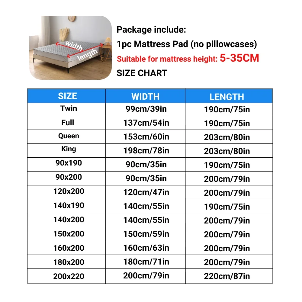 1枚入り、多色展開の四隅付き伸縮性防水マットレスプロテクター - Waterproof Mattress Protector Breathable のレビューと価格